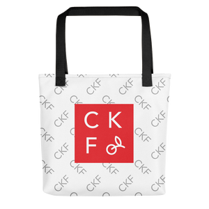 CKF Monogram Print with CKF Box Logo Tote