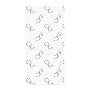 CKF Monogram Print Beach Towel