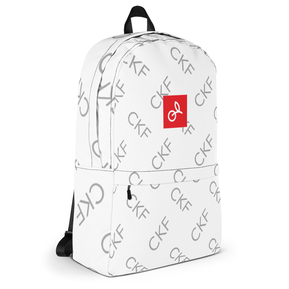 CKF Monogram Print with Cherry Box Logo Backpack