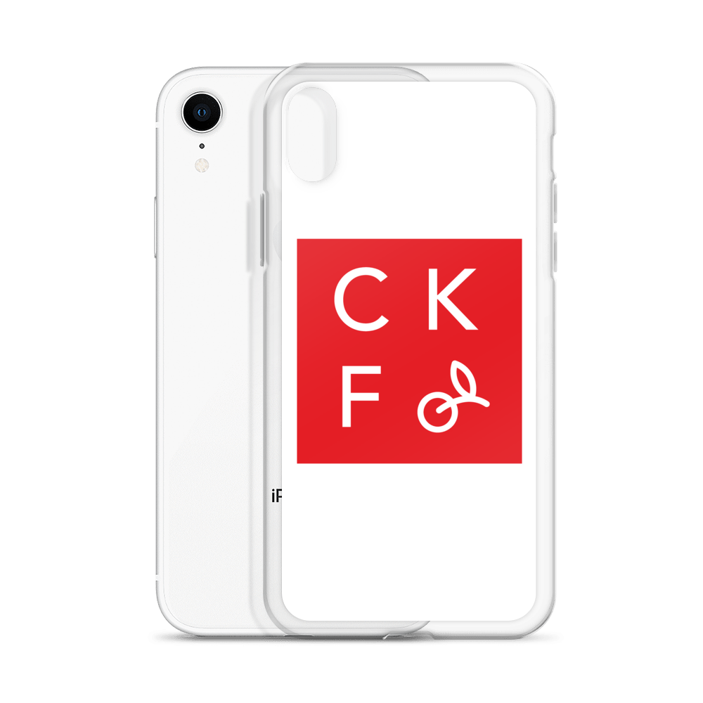 CKF Box Logo iPhone Case - White