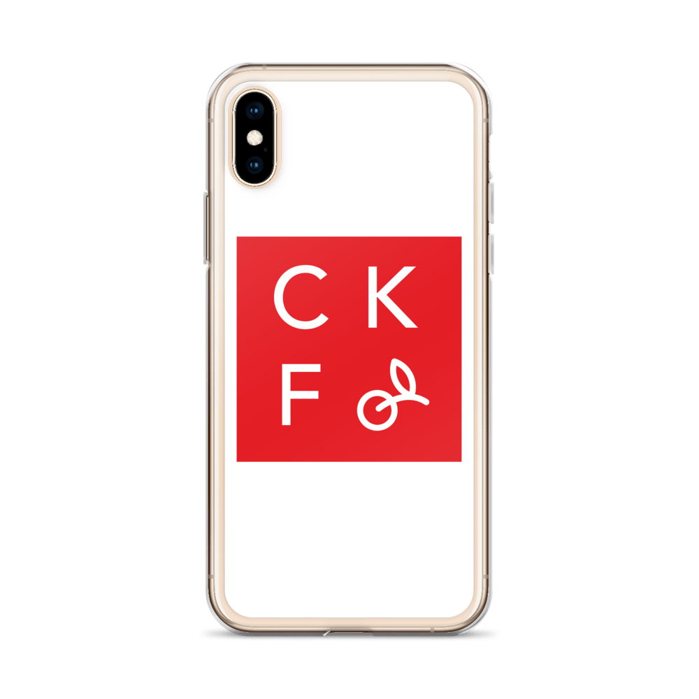 CKF Box Logo iPhone Case - White